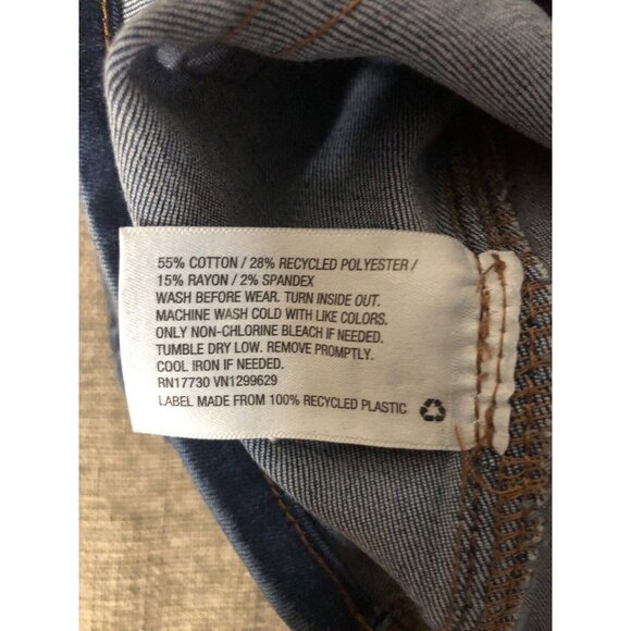 Girl s Cat & Jack Blue Jean Denim Jumper Dress Size XS (4/5). D18 - Picture 4 of 4